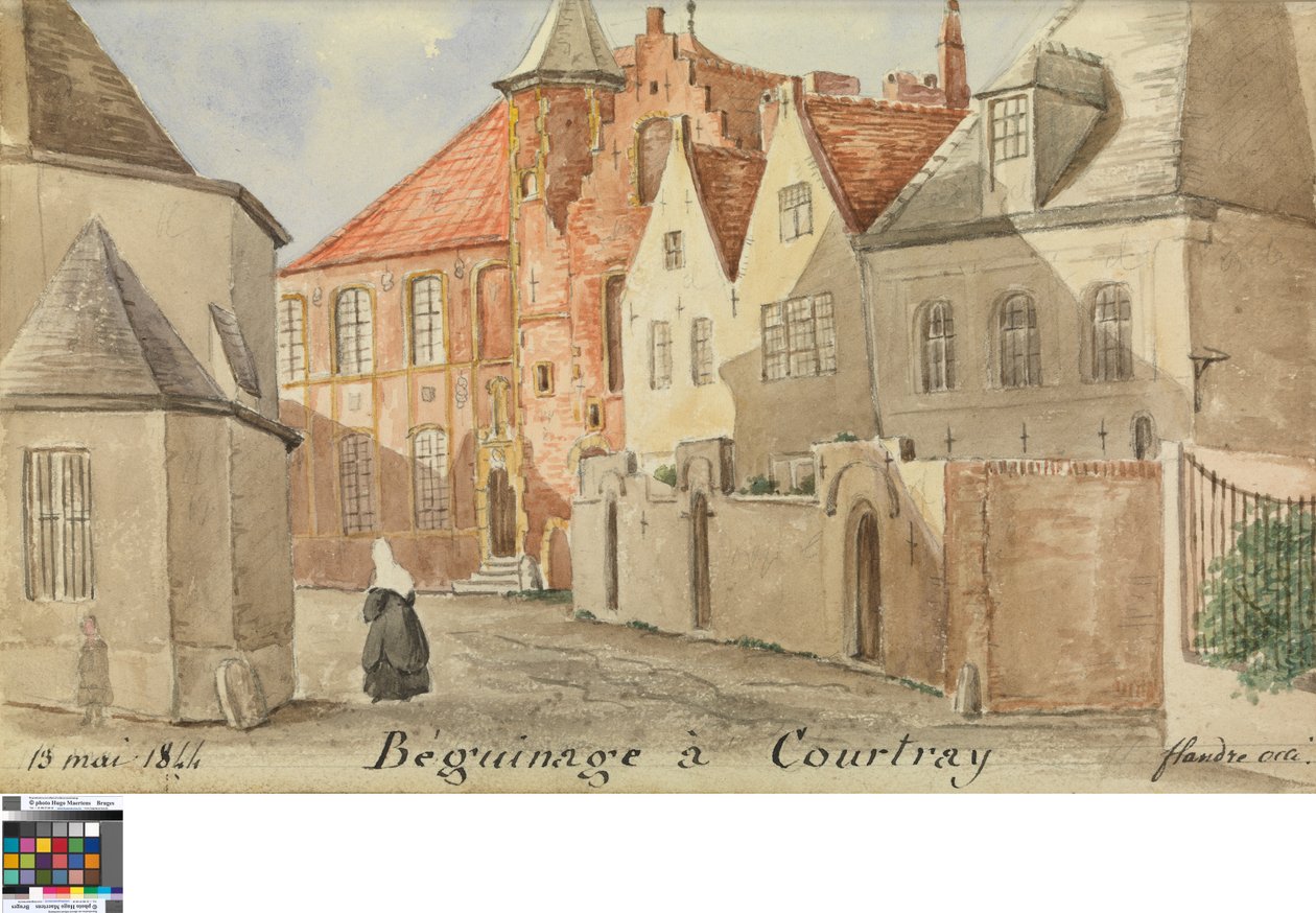 Beghinaggio a Courtray da Philippe Auguste de Peellaert