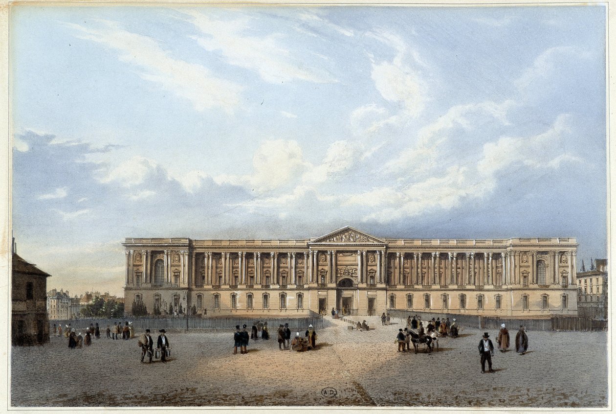 Colonnato del Louvre - in “Promenade dans Paris et ses environs” da Philippe Benoist