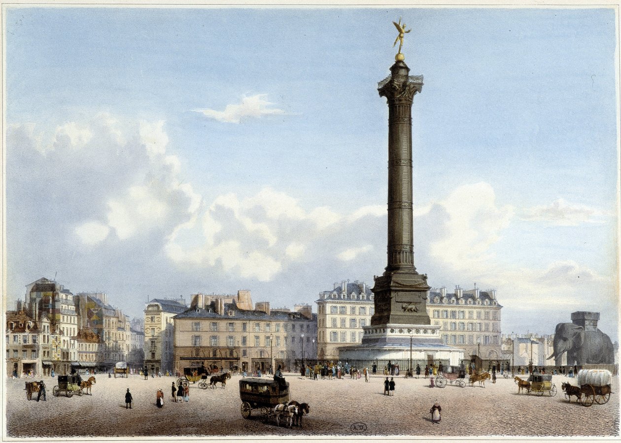 Colonna di luglio alla Bastiglia - in “Promenade dans Paris et ses environs” da Philippe Benoist