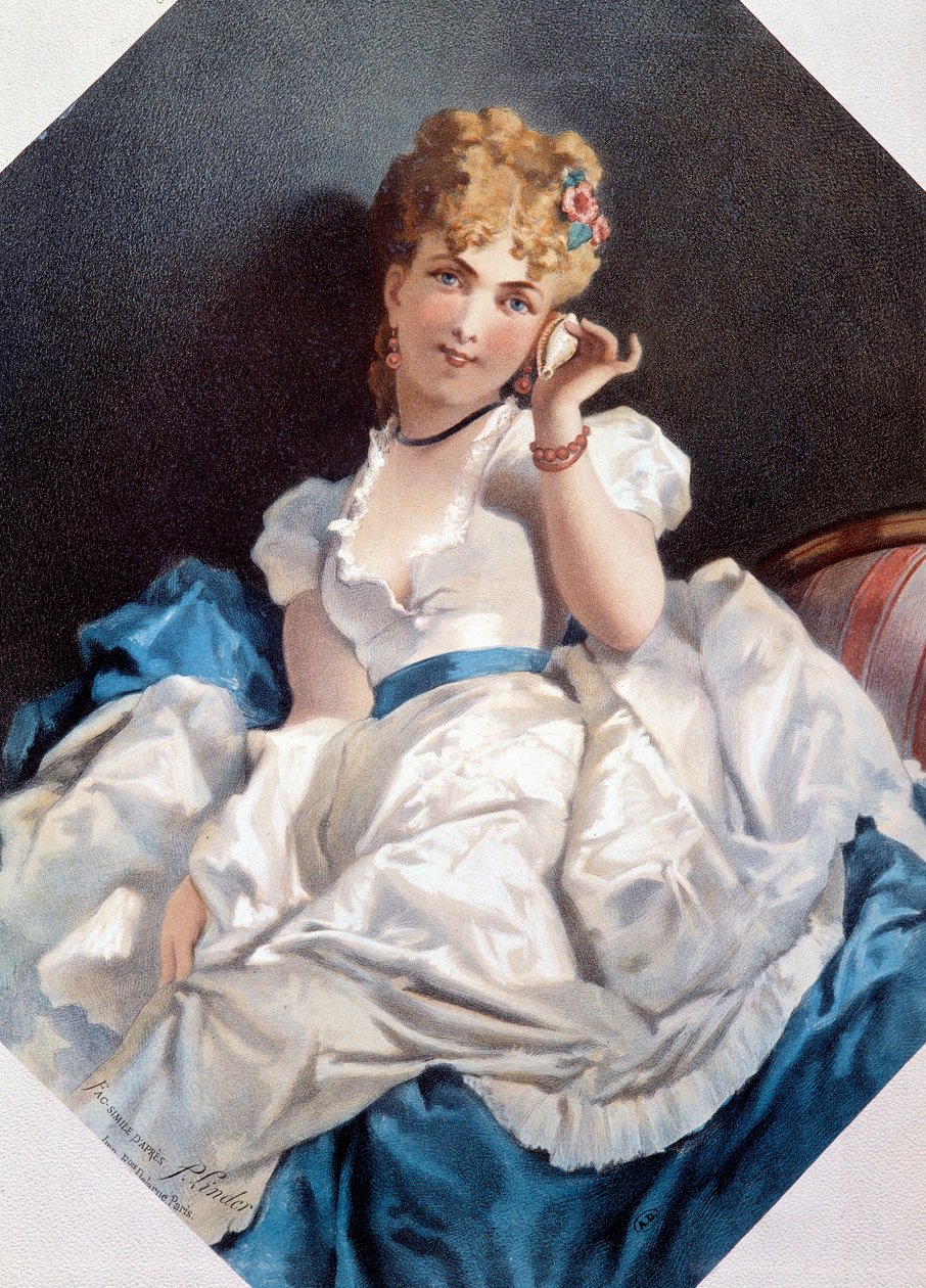La donna nella conchiglia da Philippe Jacques Linder