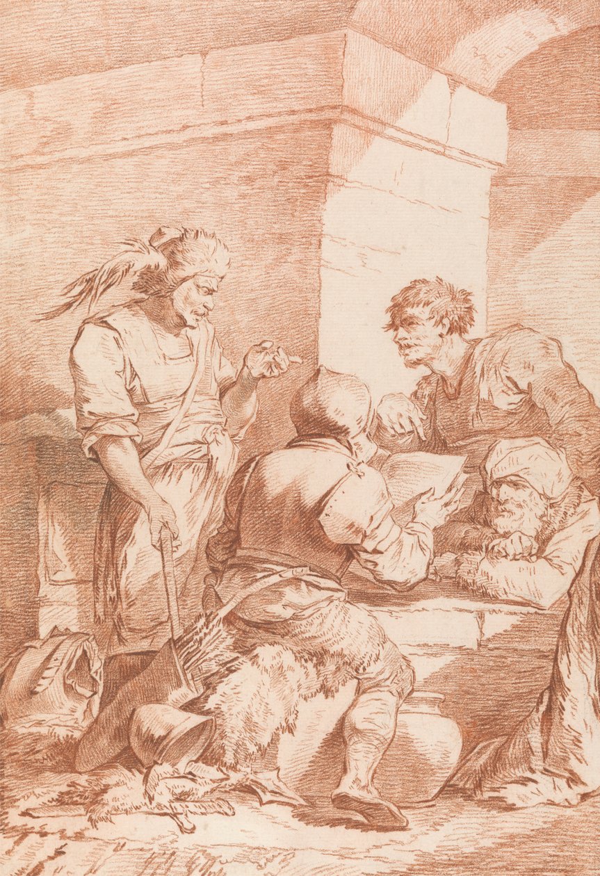Corps de Garde (Barbari sconfitti da un libro) da Philippe Jacques de Loutherbourg