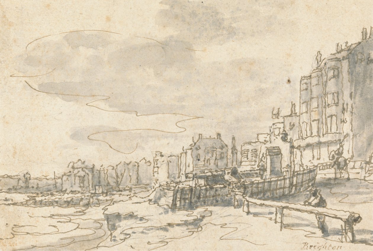 Il lungomare di Brighton da Philippe Jacques de Loutherbourg