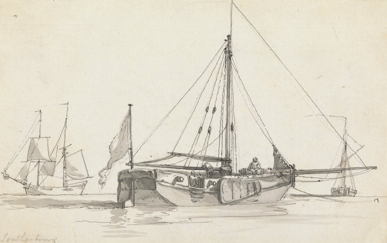 Tre Navi da Philippe Jacques de Loutherbourg