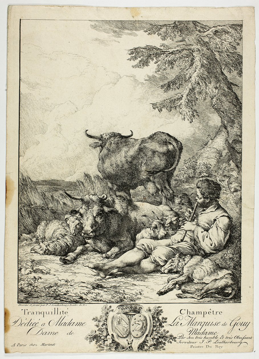 Contadino tranquillo da Philippe Jacques de Loutherbourg II