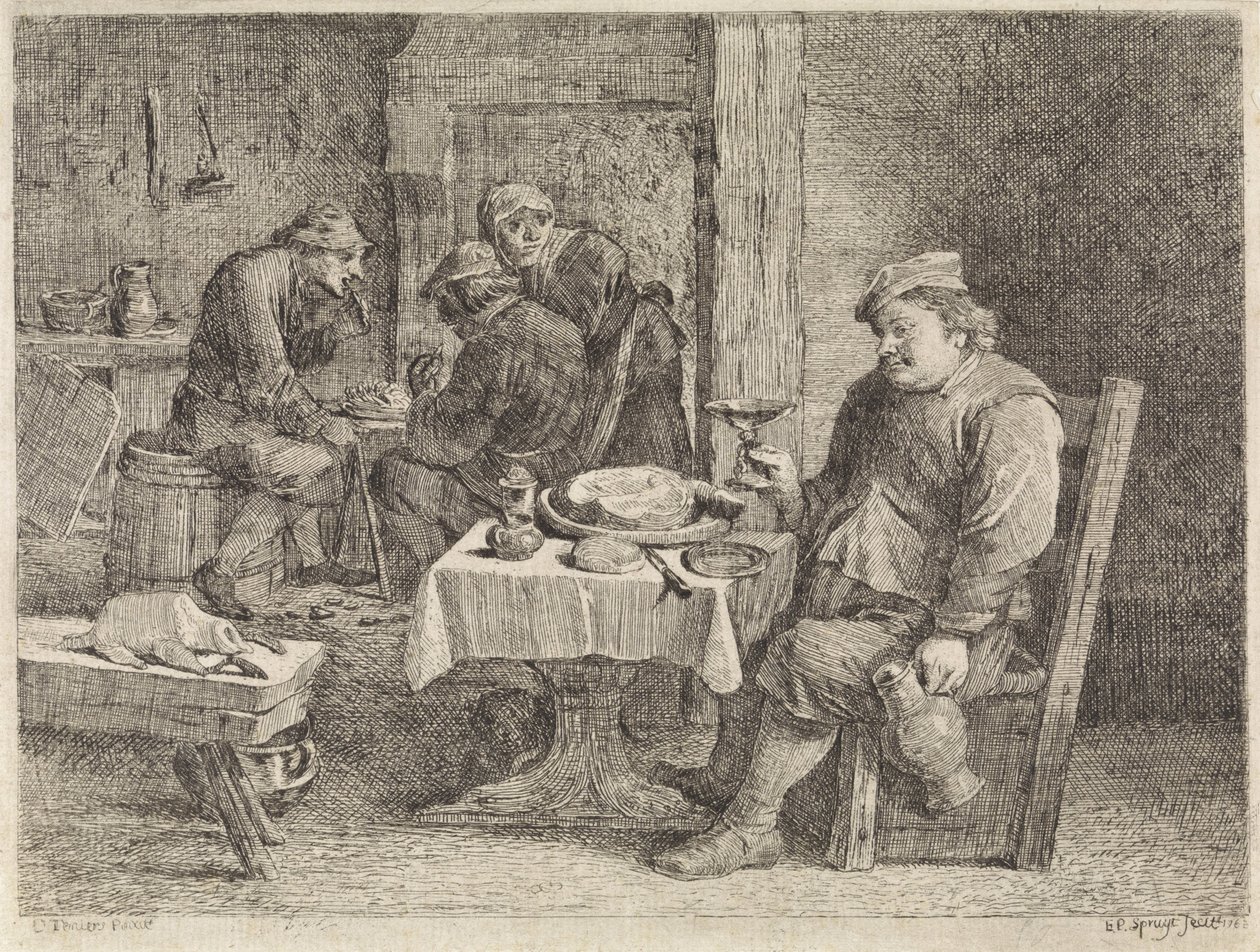 Interno contadino da Philippe Lambert Joseph Spruyt