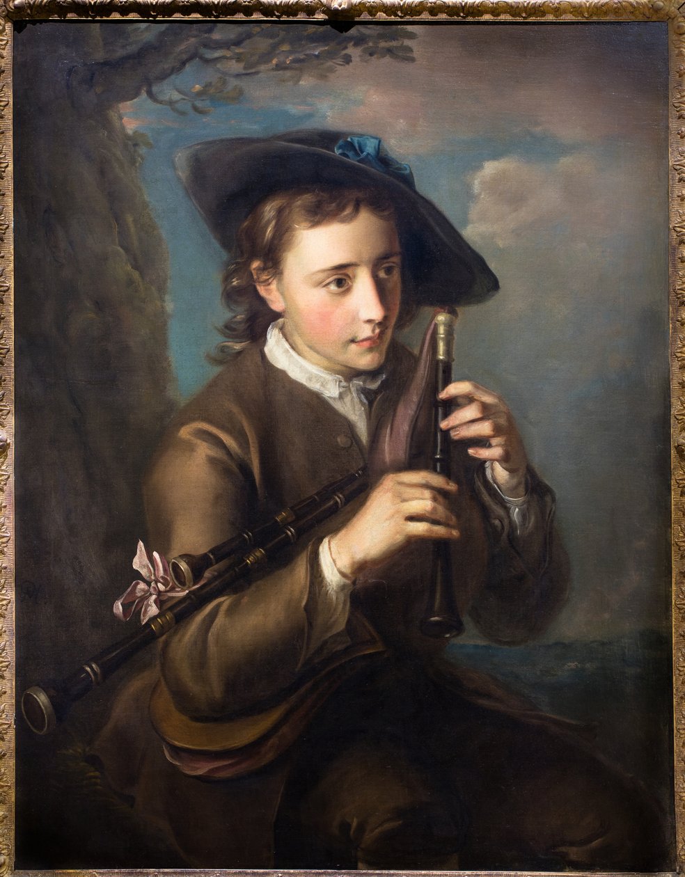 Pifferaio, 1740 circa (Olio su tela) da Philippe Mercier