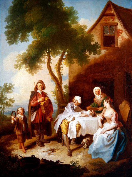 La visita del menestrello da Philippe Mercier