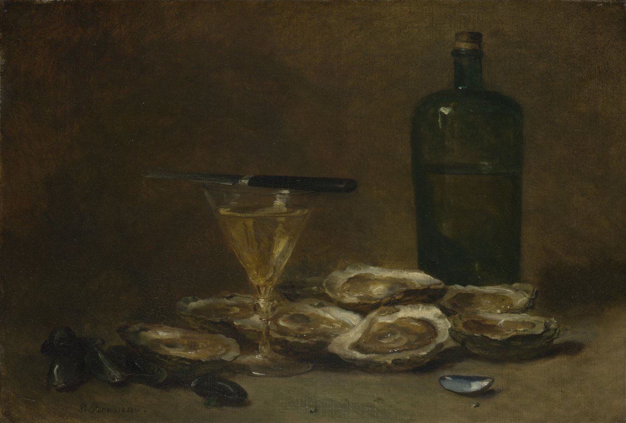 Natura morta con ostriche, 1875-1877 da Philippe Rousseau