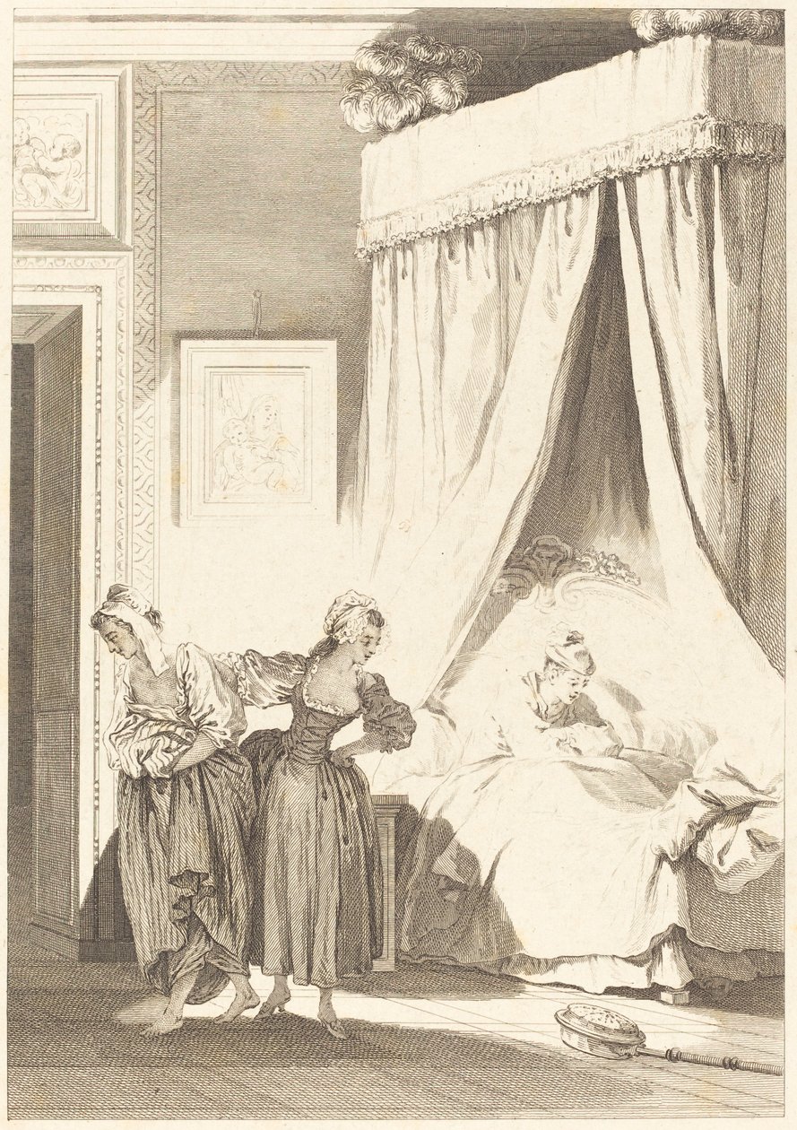 La scommessa delle tre comari: La serva da Philippe Triere and Antoine Jean Duclos after Jean Honoré Fragonard
