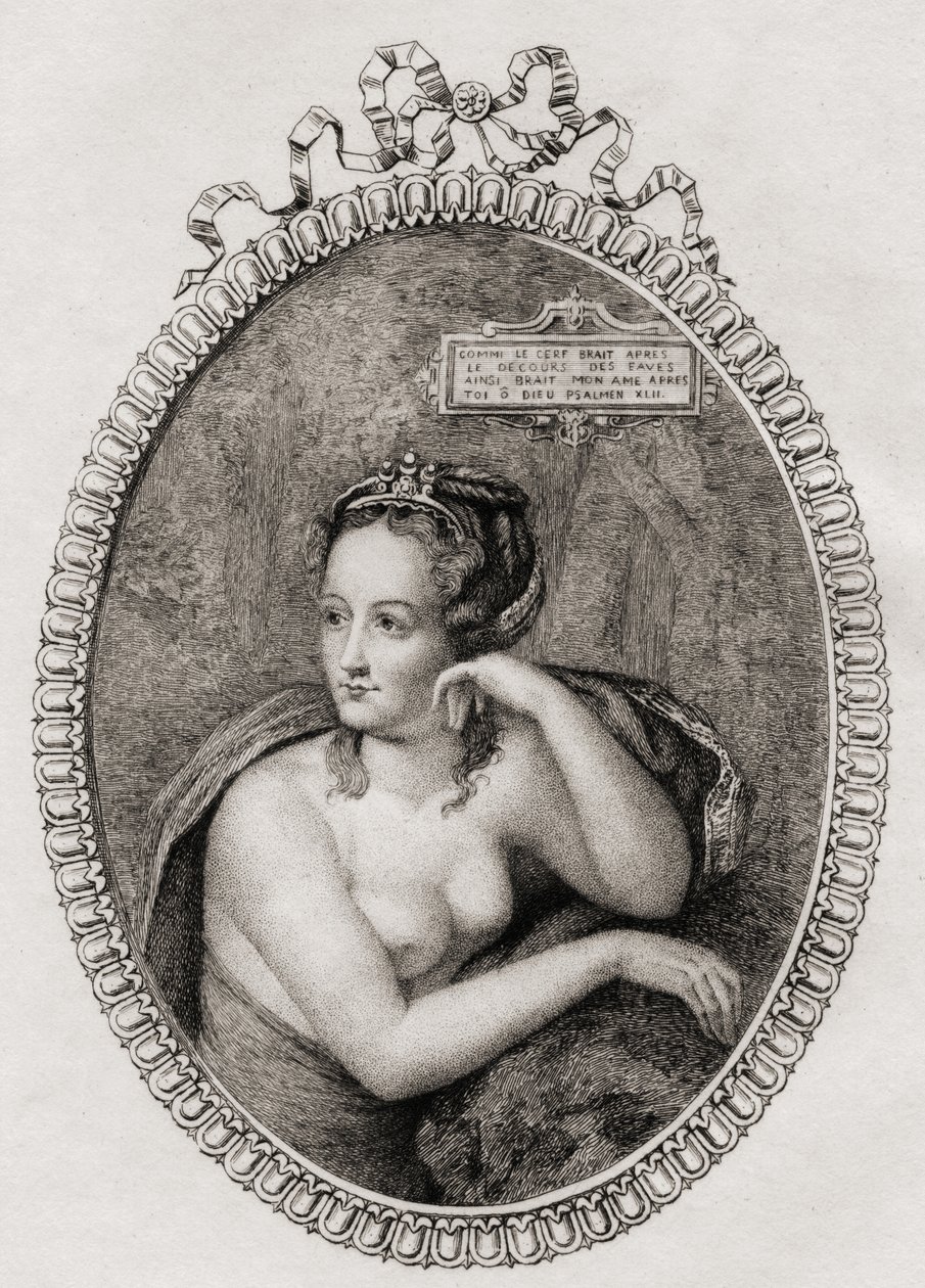 Amante francese del re Enrico II di Francia: Diana di Poitiers (1499-1566) da Philippe after Mercier