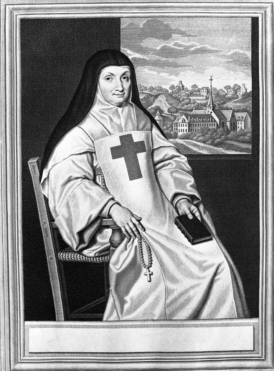 Jacqueline Marie Angélique Arnauld, madre Angélique (1591-1661), suora francese, badessa di Port Royal des Champs da Philippe de (after) Champaigne