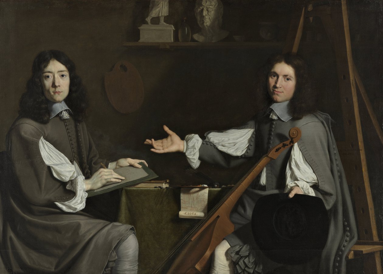 Doppio ritratto di entrambi gli artisti da Philippe de Champaigne
