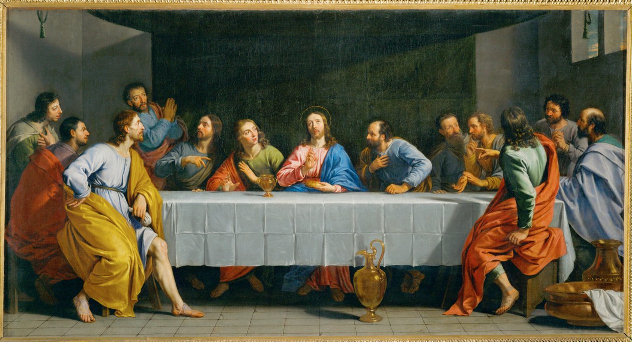 La Cene, dite La petite Cene - the Last Supper … da Philippe de Champaigne