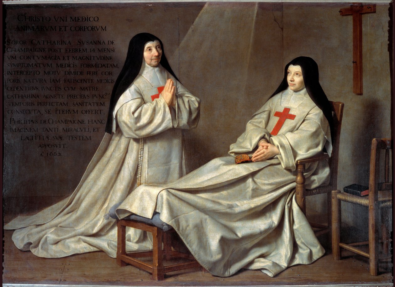 Port Royal: Ritratto di Madre Catherine Agnes Arnauld e Suor Catherine de Sainte Suzanne da Philippe de Champaigne