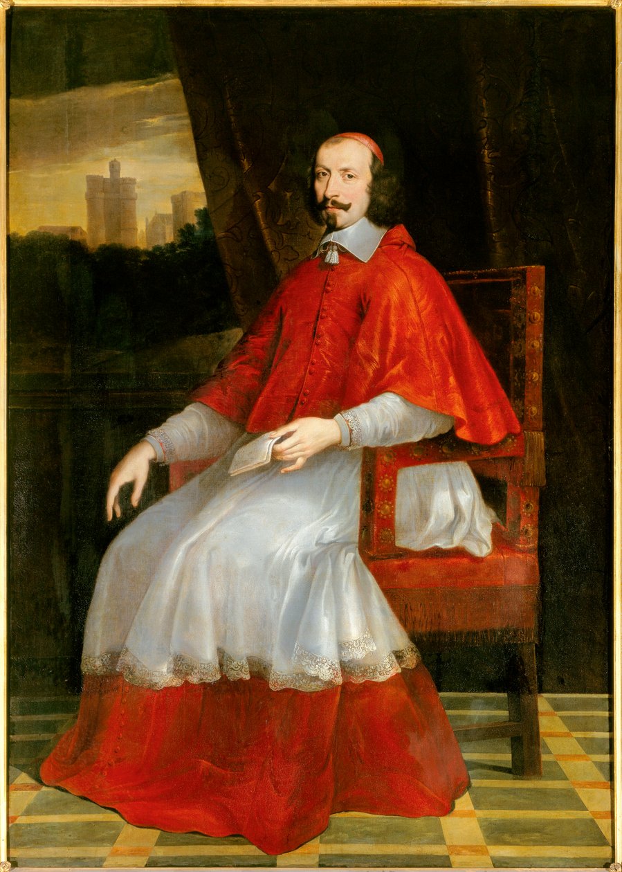 Ritratto a figura intera del Cardinale Giulio Mazzarino da Philippe de Champaigne