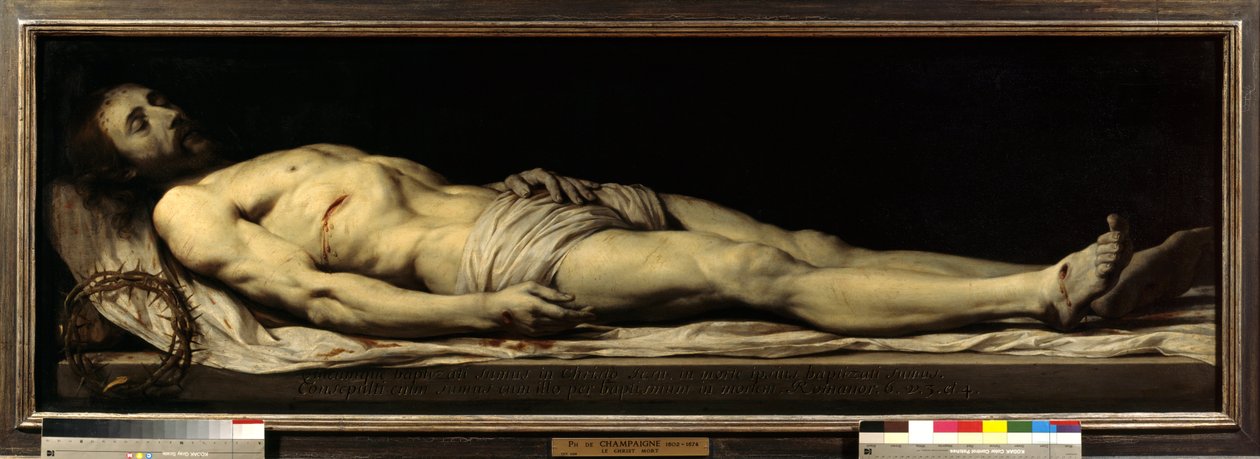 Il Cristo morto disteso sul suo sudario da Philippe de Champaigne