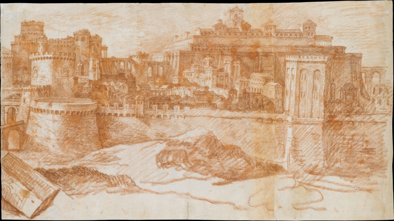 Ansicht von Jerusalem mit dem Tempel Salomos da Philippe de Champaigne
