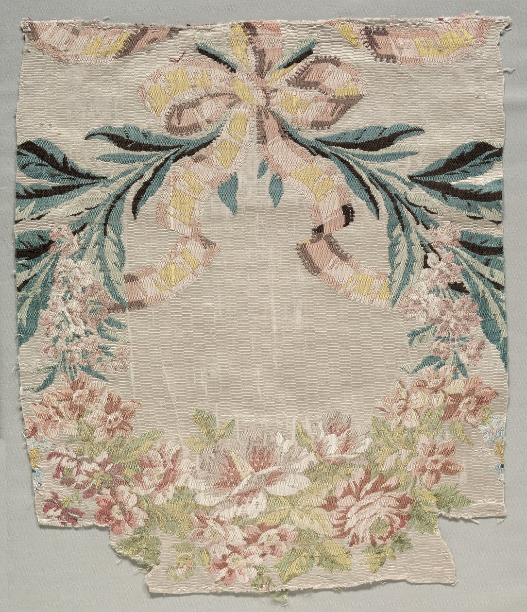 Frammento di seta, parte del pannello chiamato Le panier fleuri, 1770 da Philippe de Lasalle