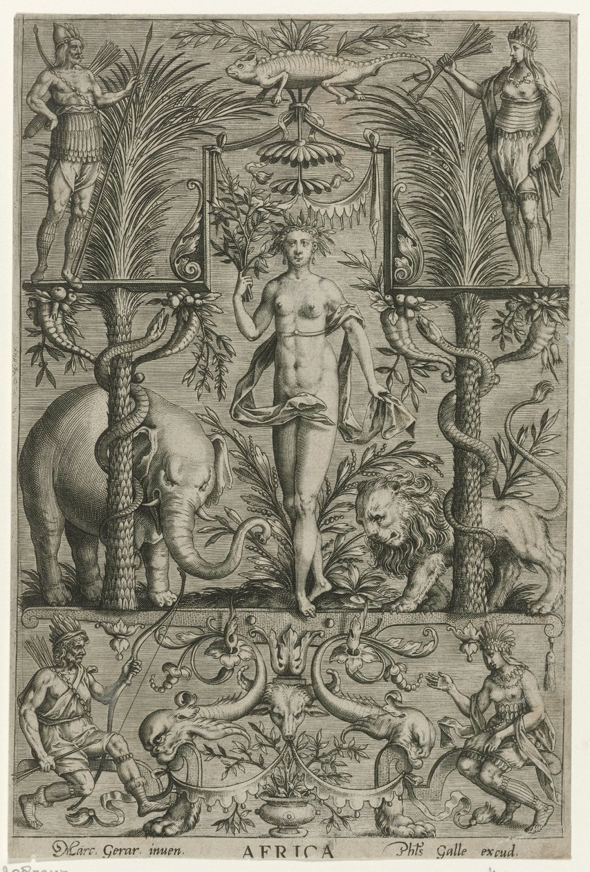 Africa da Philips Galle (attributed to workshop of)
