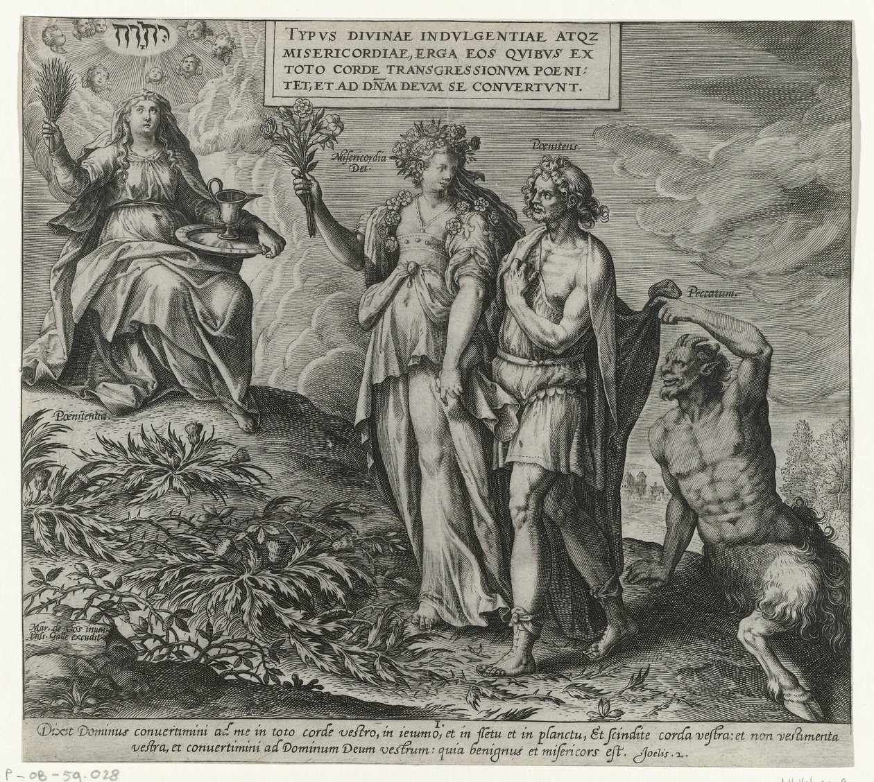 Allegoria della penitenza e del pentimento da Philips Galle (attributed to workshop of)