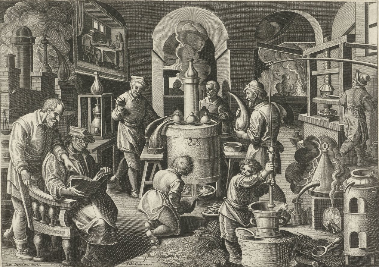 Distillazione da Philips Galle (attributed to workshop of)
