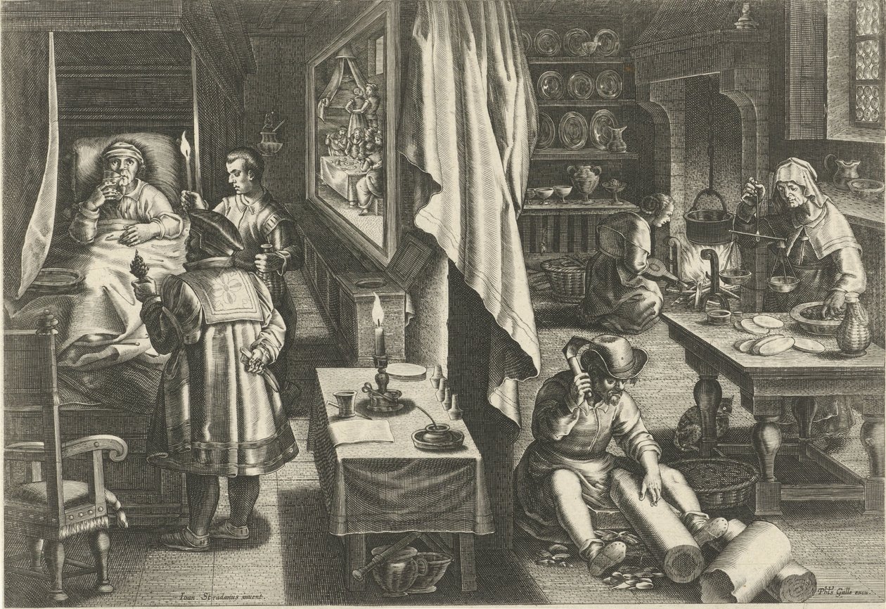 Rimedio contro la sifilide da Philips Galle (attributed to workshop of)