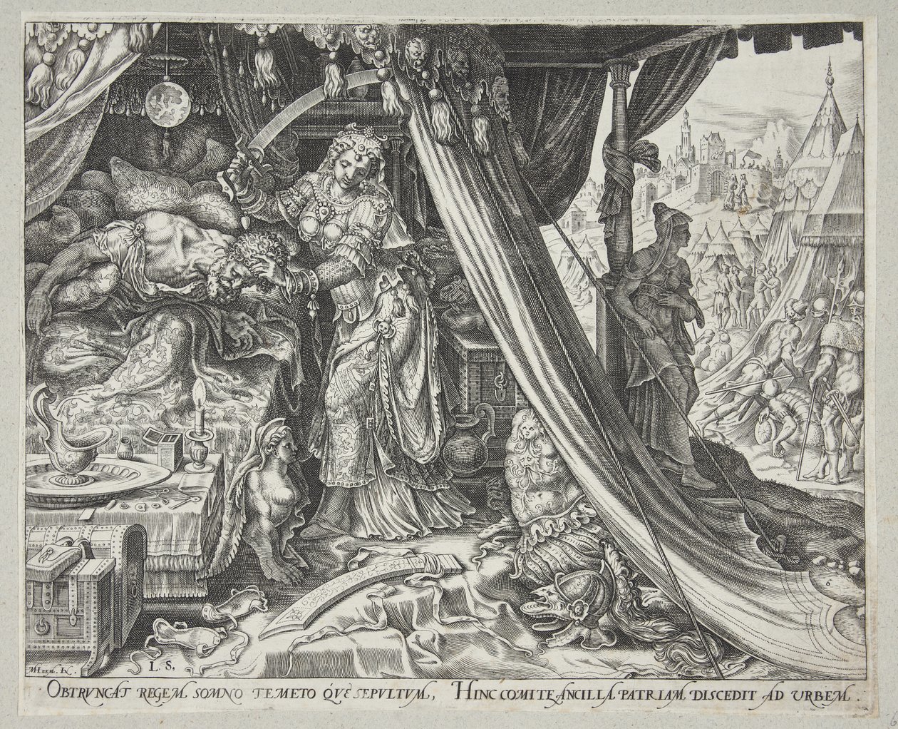 Giuditta che decapita Oloferne da Philips Galle