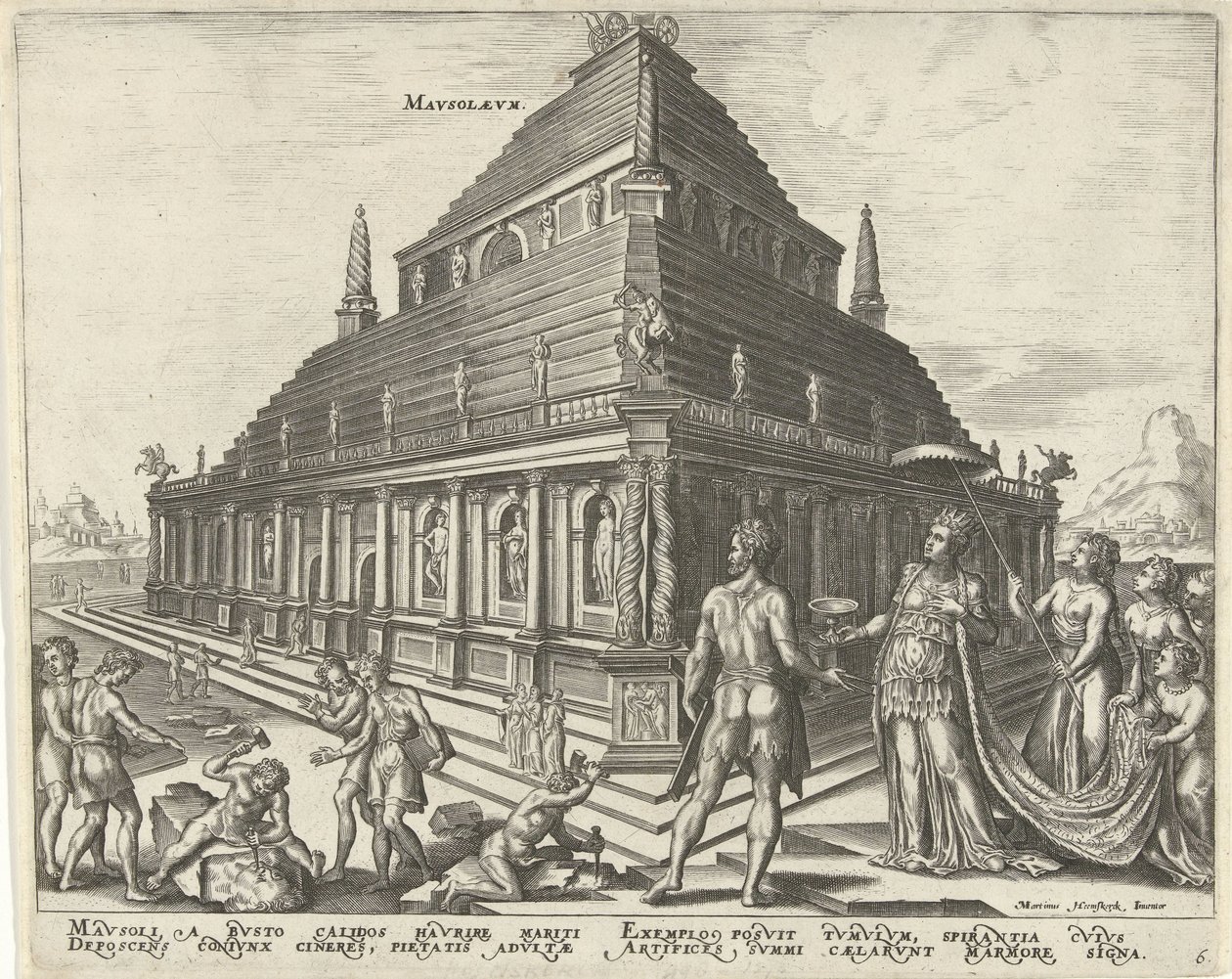 Mausoleo di Alicarnasso da Philips Galle