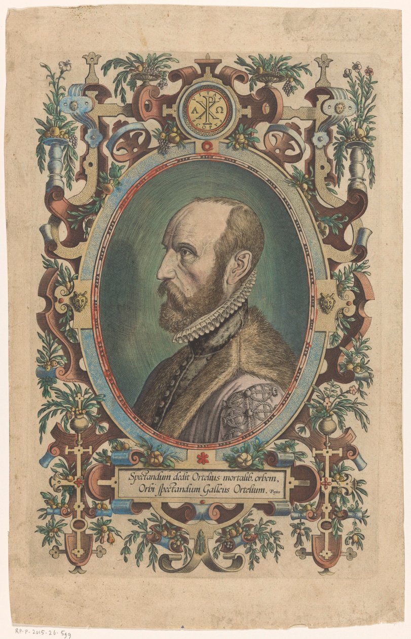Ritratto di Abraham Ortelius da Philips Galle