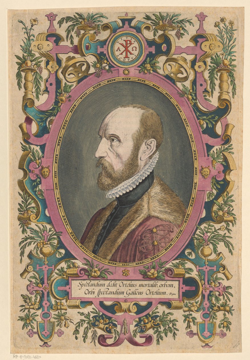 Ritratto di Abraham Ortelius da Philips Galle