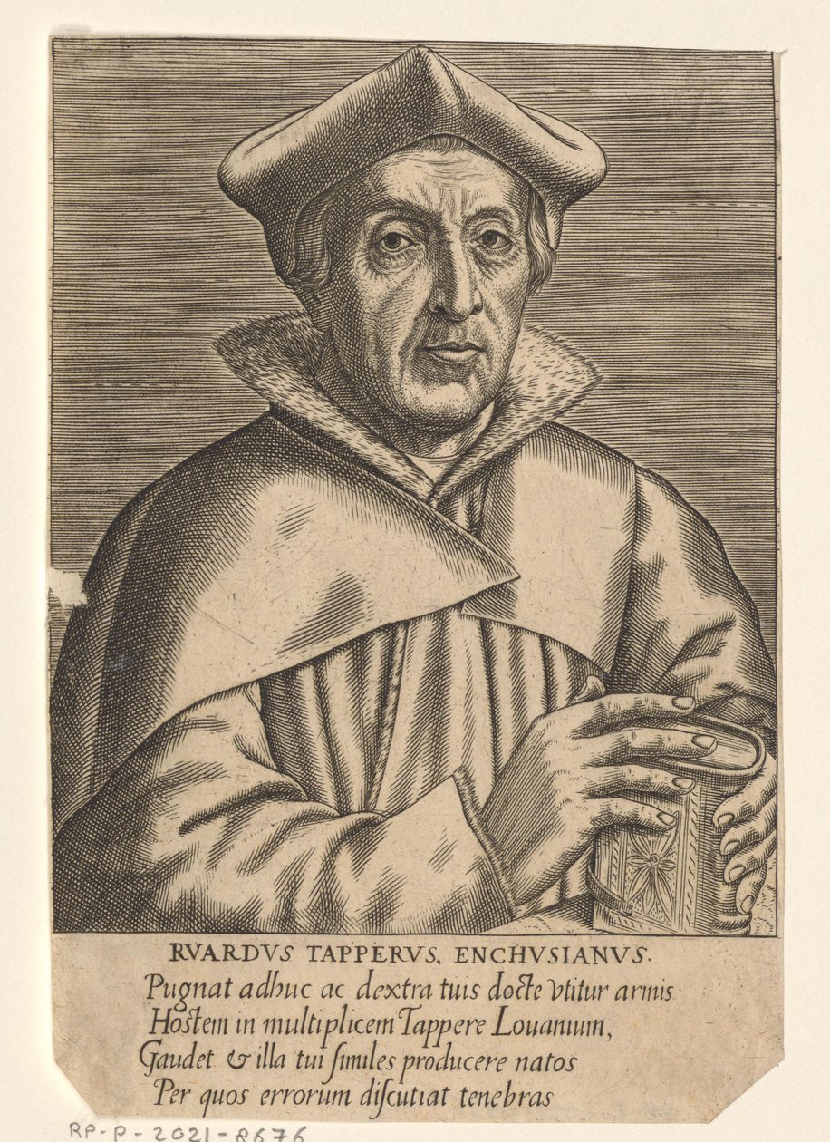 Ritratto di Ruard Tapper da Philips Galle