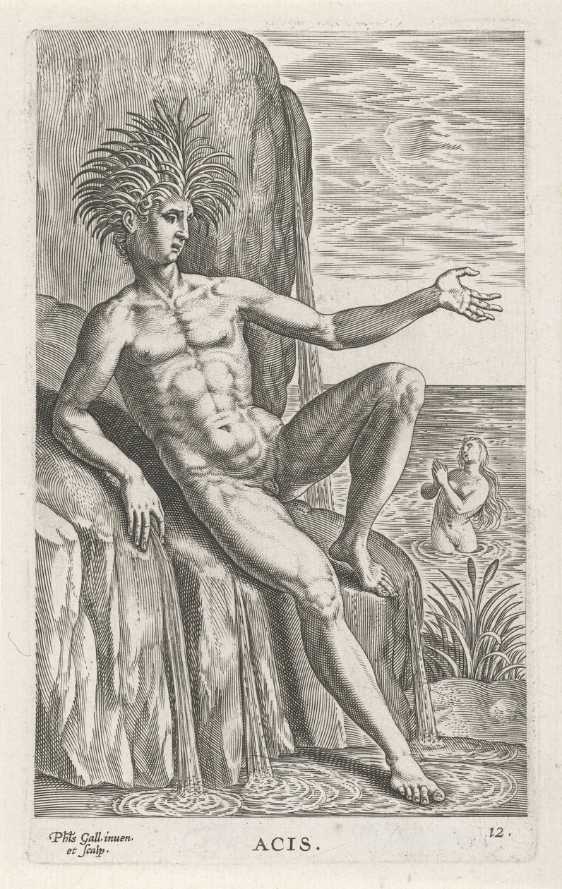 Dio del fiume Acis da Philips Galle