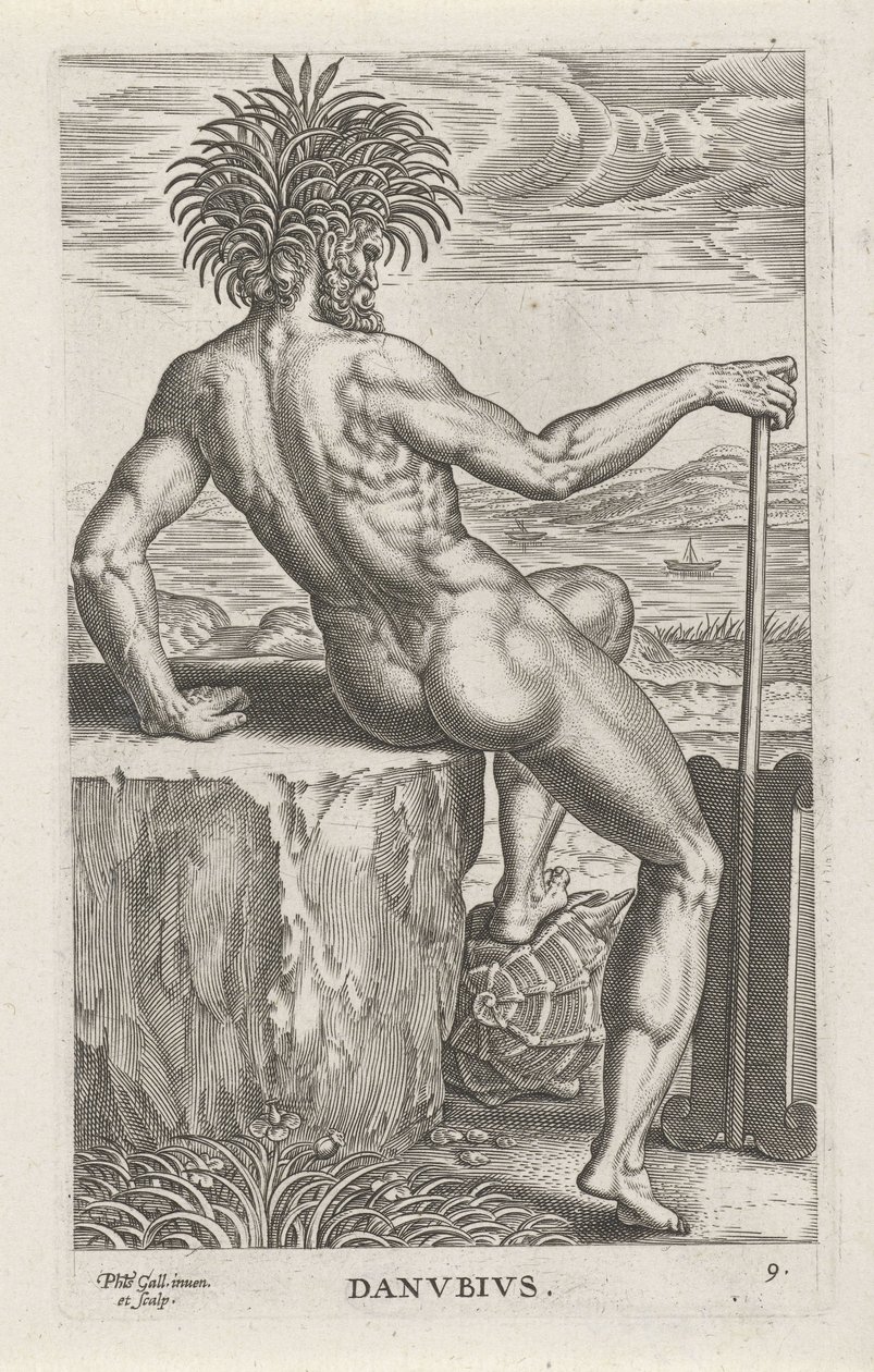 Dio del fiume Danubio da Philips Galle