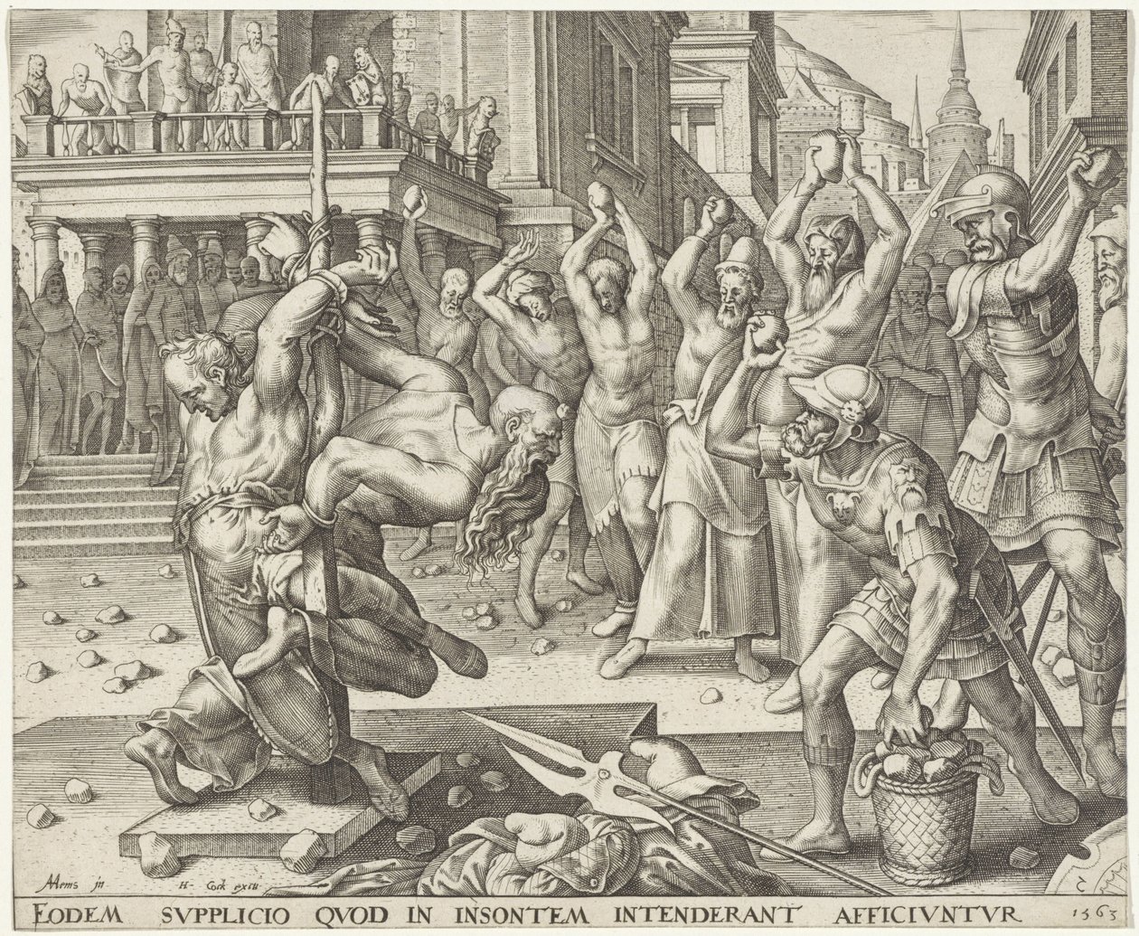 Lapidazione degli anziani (Storia di Susanna) da Philips Galle