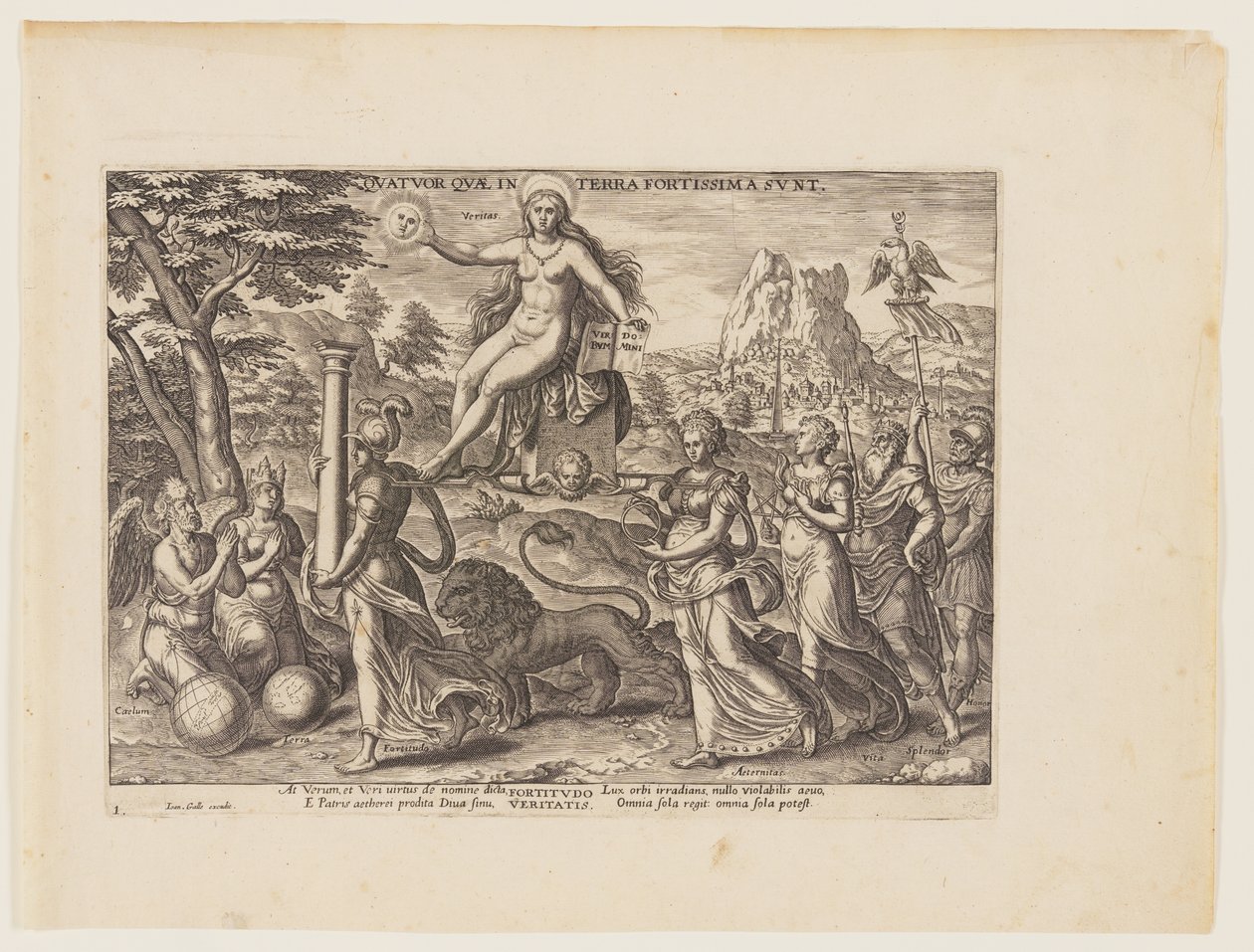 Il potere della verità [3 Esdra 4:36, 38], da I quattro poteri più forti da Philips Galle