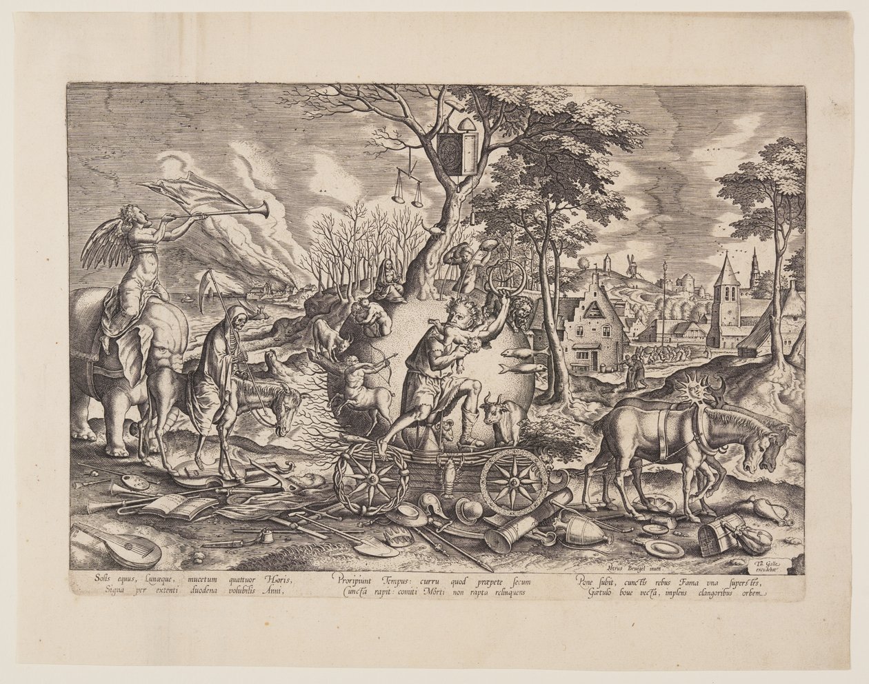 Il trionfo del tempo da Philips Galle