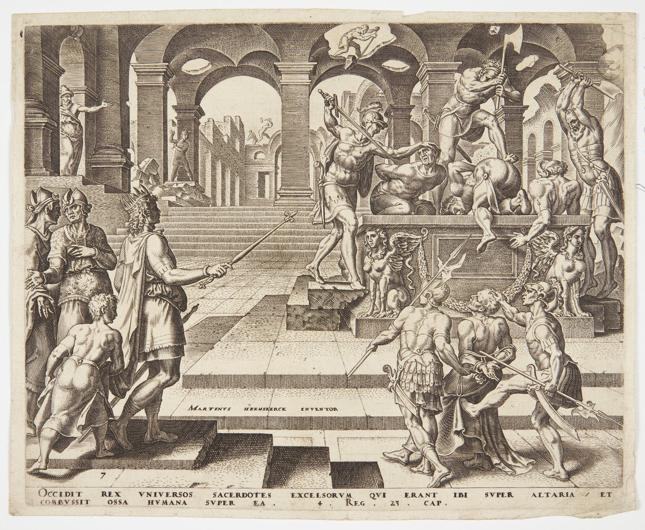Il massacro dei sacerdoti di Samaria da Philips Galle