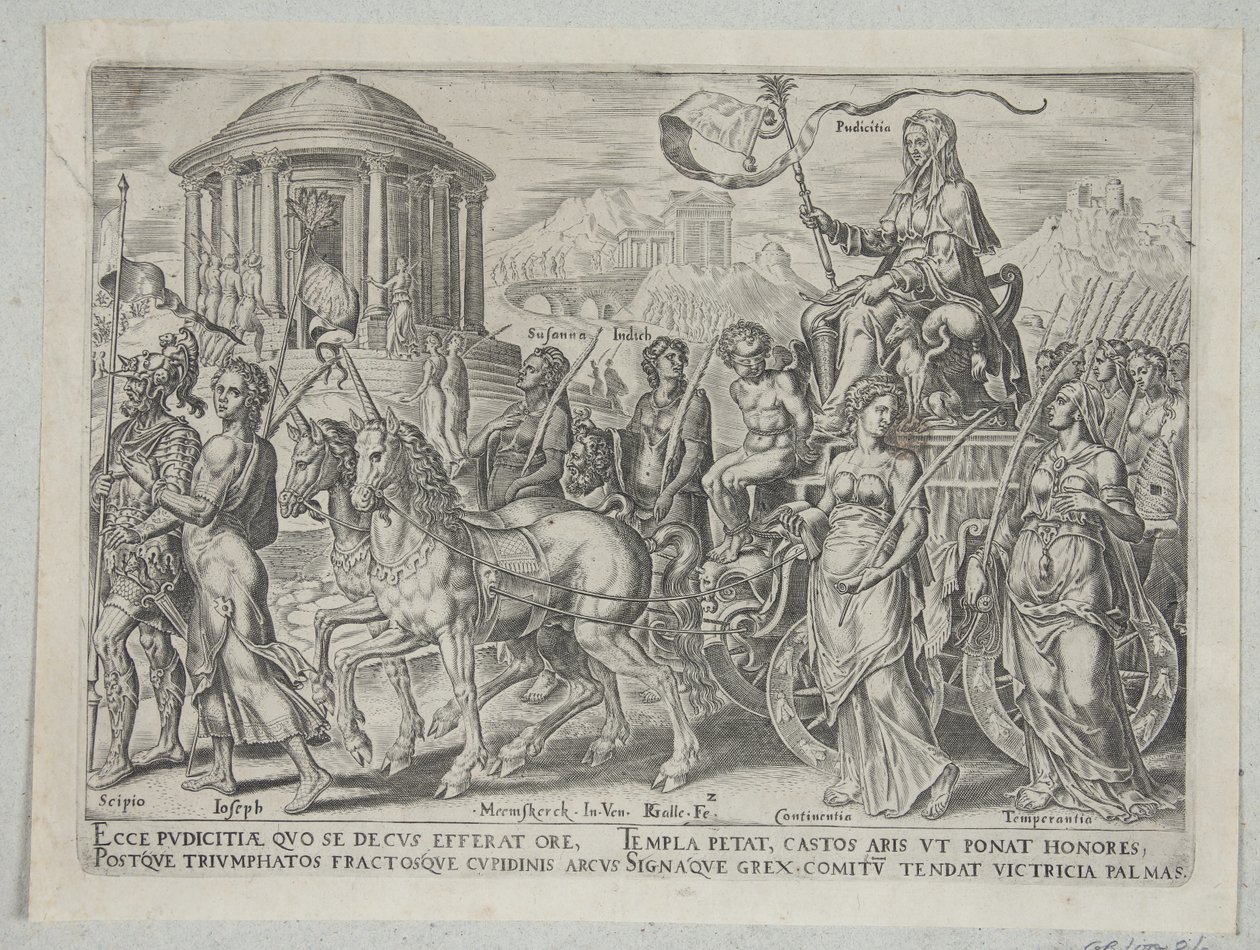 Il trionfo della castità da Philips Galle