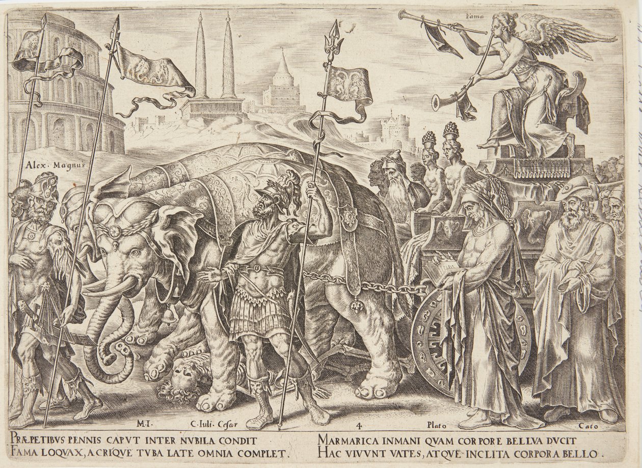 Il trionfo della fama da Philips Galle