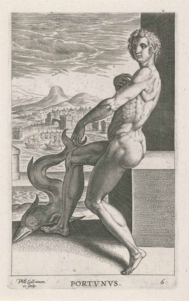Dio del mare Portunus da Philips Galle