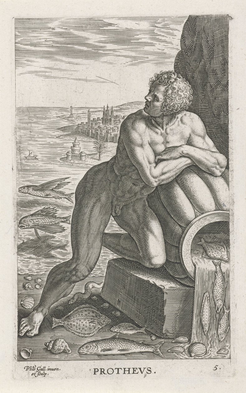 Dio del mare Proteo da Philips Galle