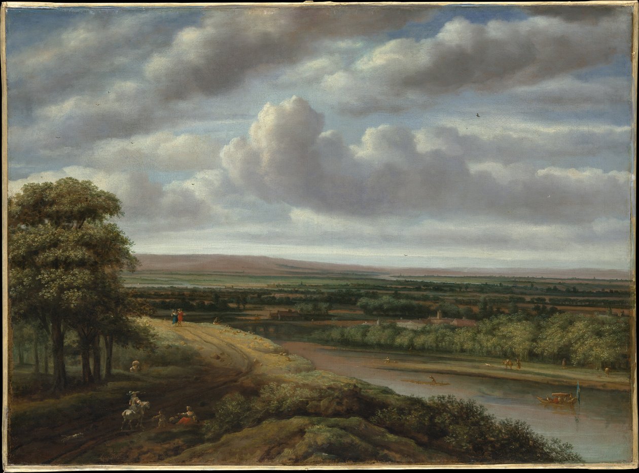Ampio paesaggio boscoso da Philips Koninck