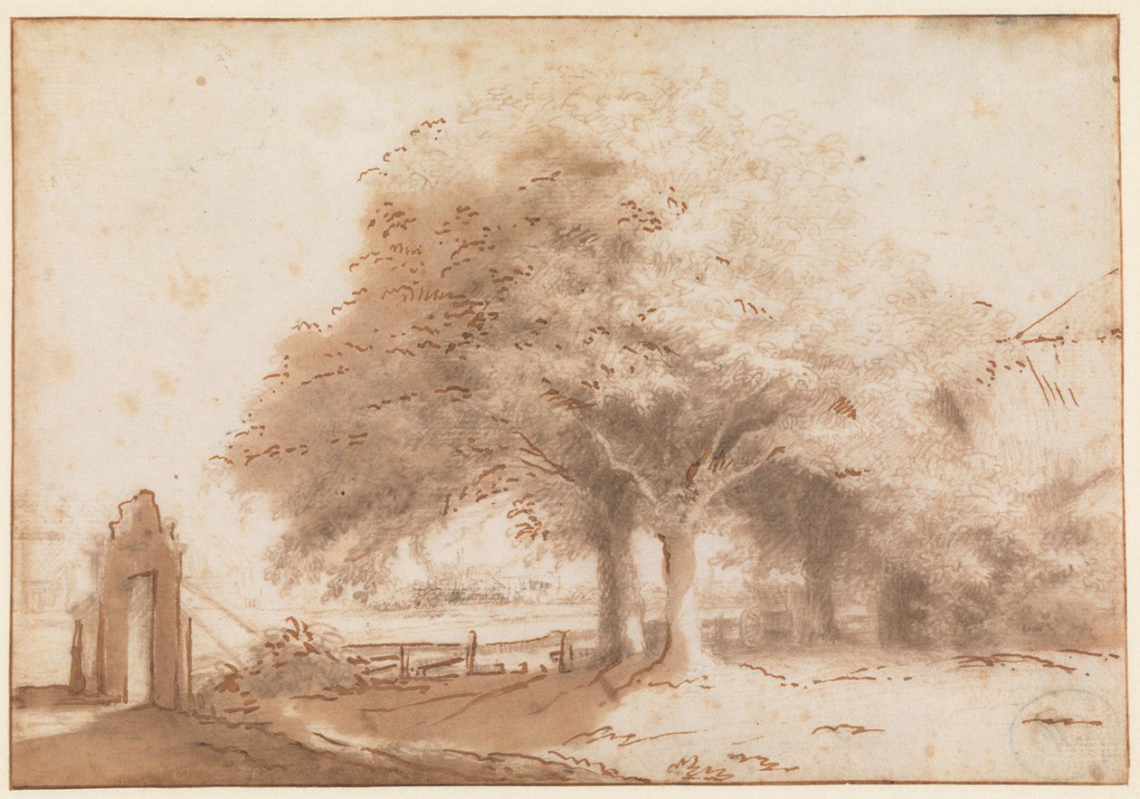 Alberi ad alto fusto per una fattoria da Philips Koninck
