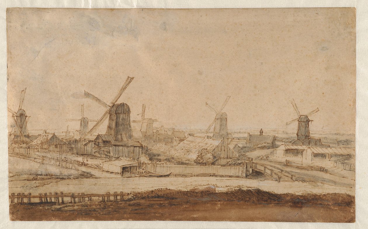 Segherie fuori dalla Raampoort da Philips Koninck