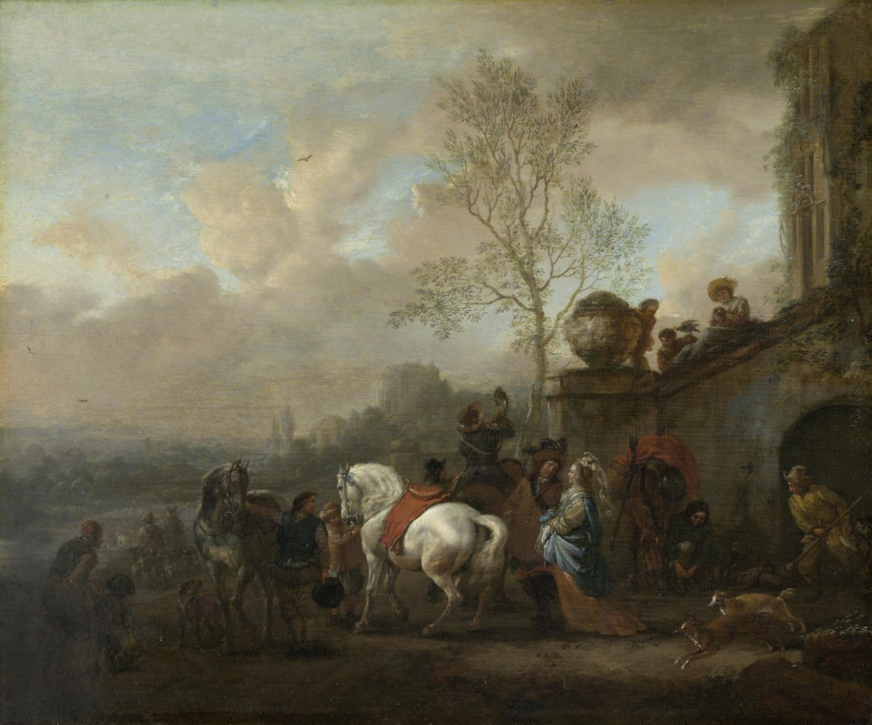 Partenza per la caccia da Philips Wouwerman