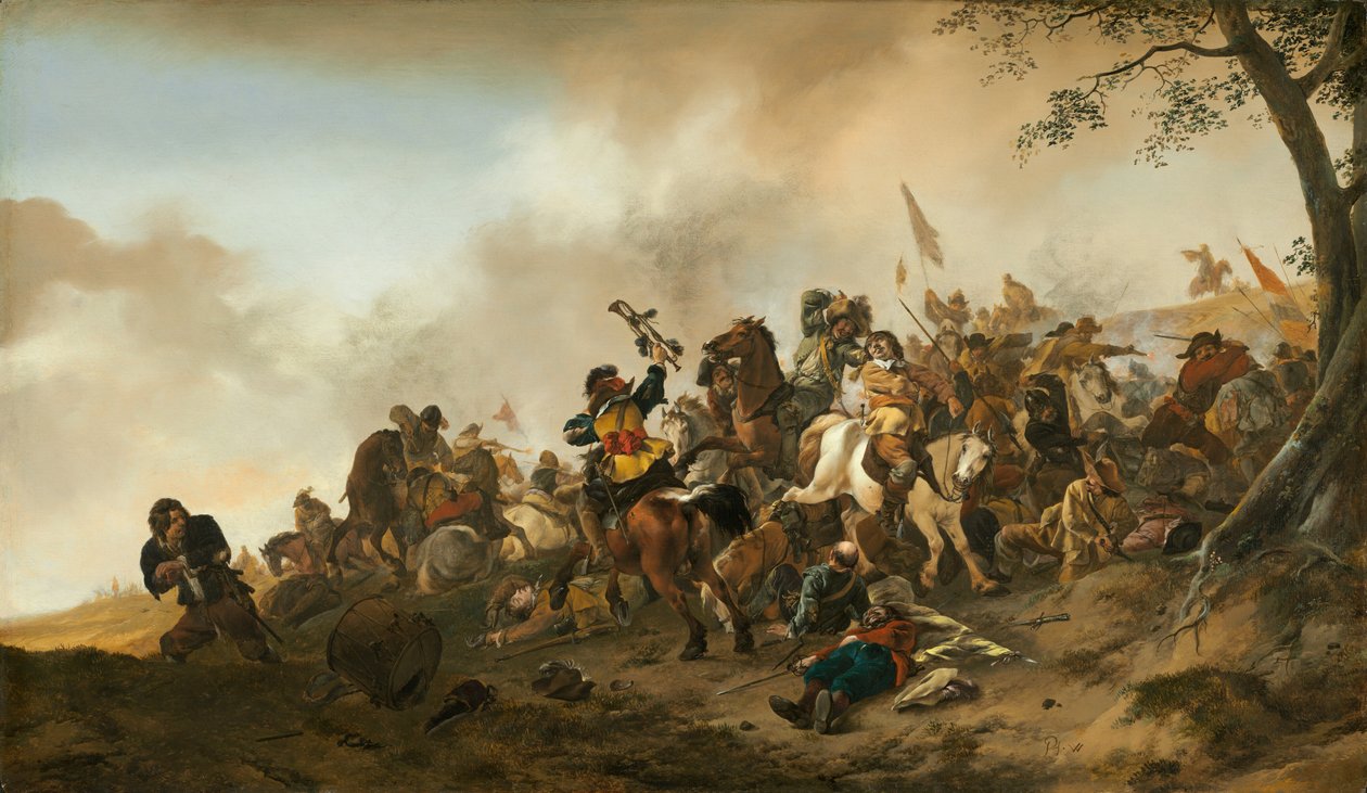 Scena di Battaglia da Philips Wouwerman