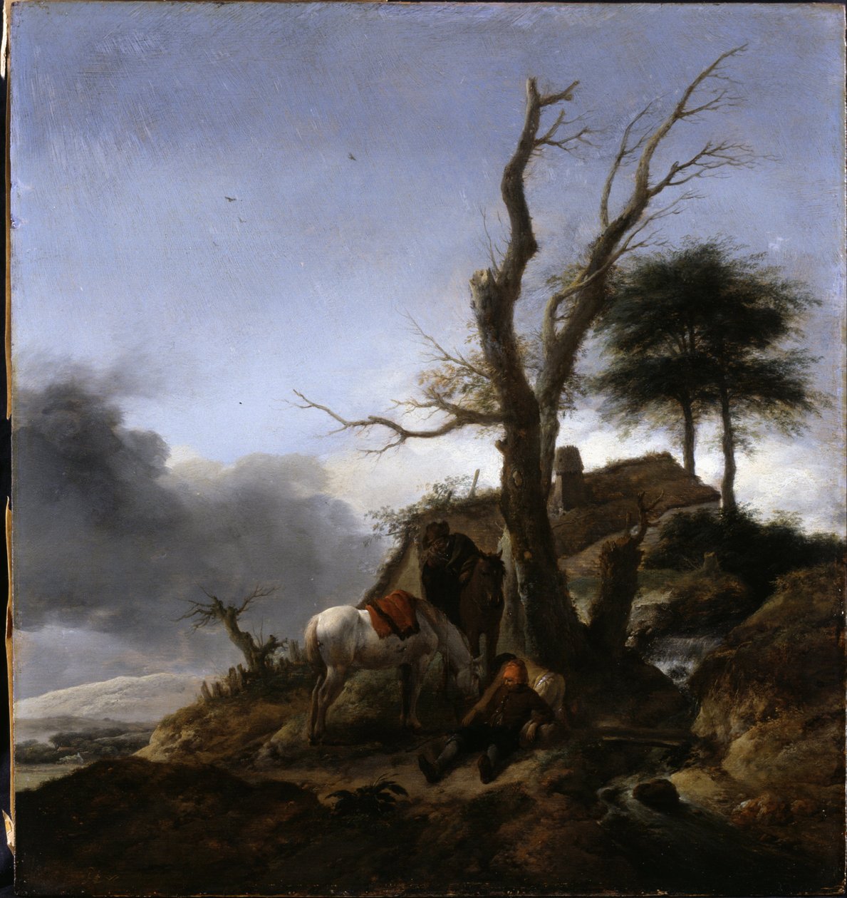 Sosta dei viaggiatori da Philips Wouwerman