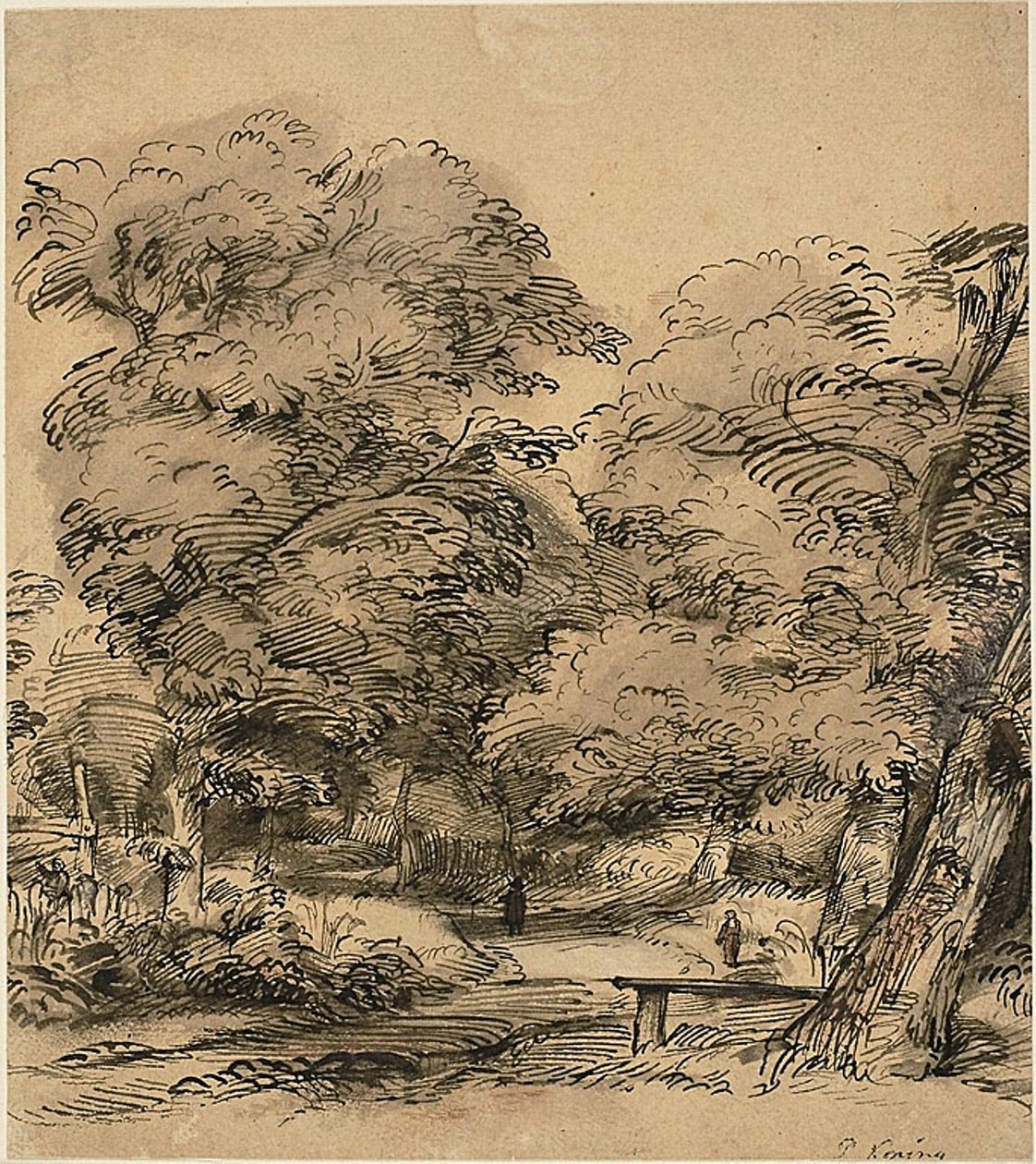 Un sentiero nel bosco da Philips de Koninck