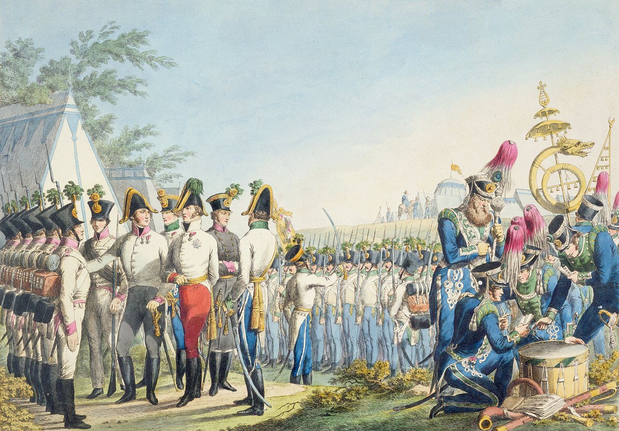 La nuova Fanteria Leggera Imperiale Reale Austriaca dopo le Guerre Napoleoniche, c.1820 da Phillip von Stubenrauch