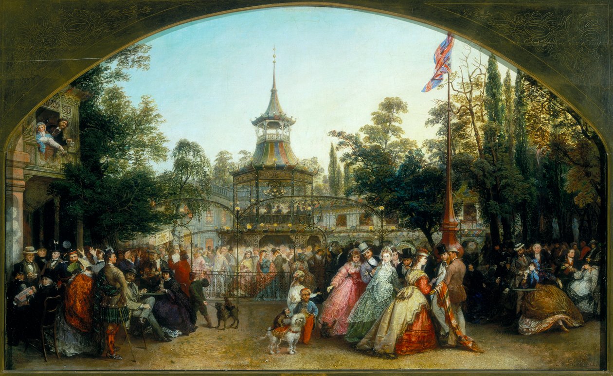 La piattaforma da ballo ai giardini di Cremorne, 1864 da Phoebus Levin